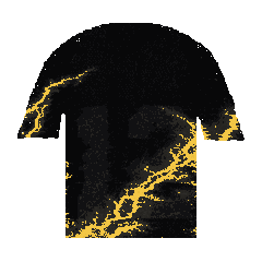 Black football jersey with gold lightning, a BetsFriends avatar item