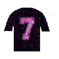 Black football jersey with a pink number 7, a BetsFriends avatar item