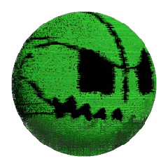 Green basketball head with an eye patch, a BetsFriends avatar item