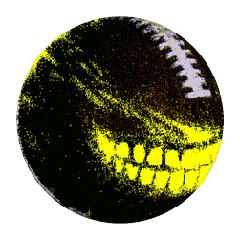 Football head with a glowing yellow grin, a BetsFriends avatar item