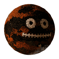 Brown football head with round eyes and a stitched smile, a BetsFriends avatar item