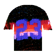 Football jersey number 23 with a sunset stripe, a BetsFriends avatar item